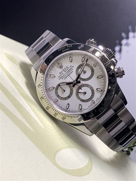 rolex white dial|rolex daytona 116520 white dial.